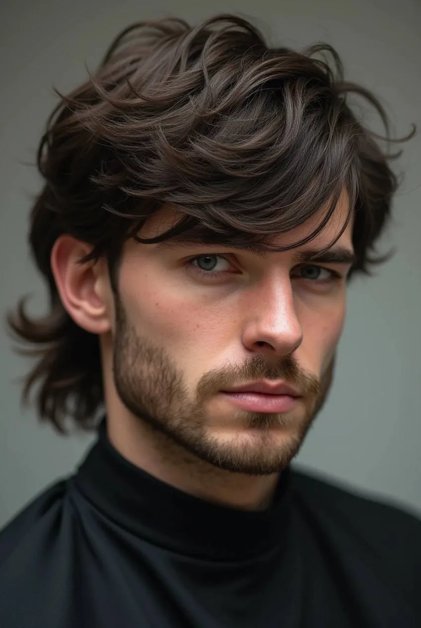 Фото удлиненной мужской стрижки